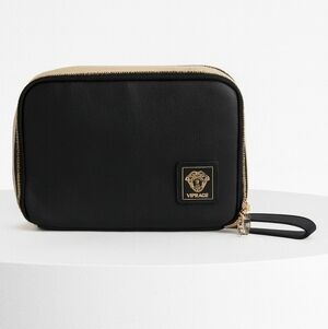 Versace Cosmetic Bag/Wristlet Travel Storage Toiletries Brand New